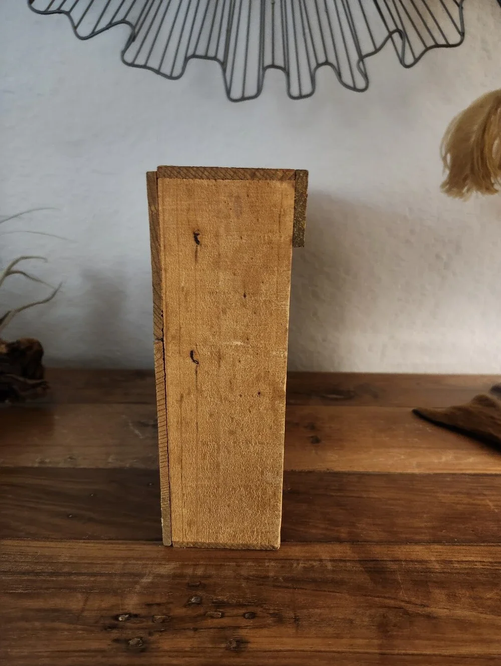 Celestial Seasonings VINTAGE Wooden Wall Shelf - Natural Wood